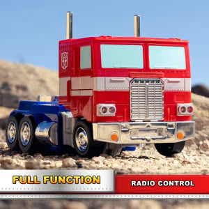 Transformers Optimus Prime Converting RC Vehicle – Auto-Transforming Robot with Lights & Sounds