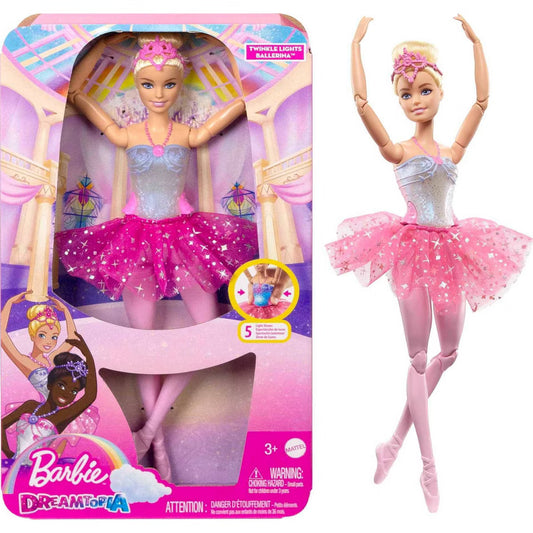 Barbie Dreamtopia Twinkle Lights Blonde Ballerina – Light-Up Dancing Doll