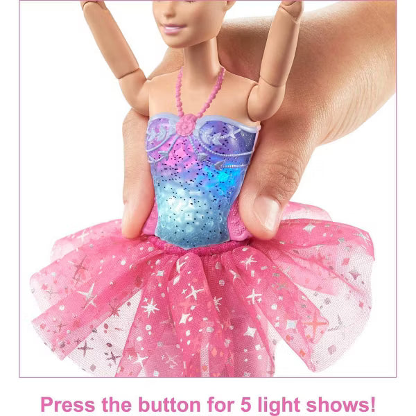 Barbie Dreamtopia Twinkle Lights Blonde Ballerina – Light-Up Dancing Doll
