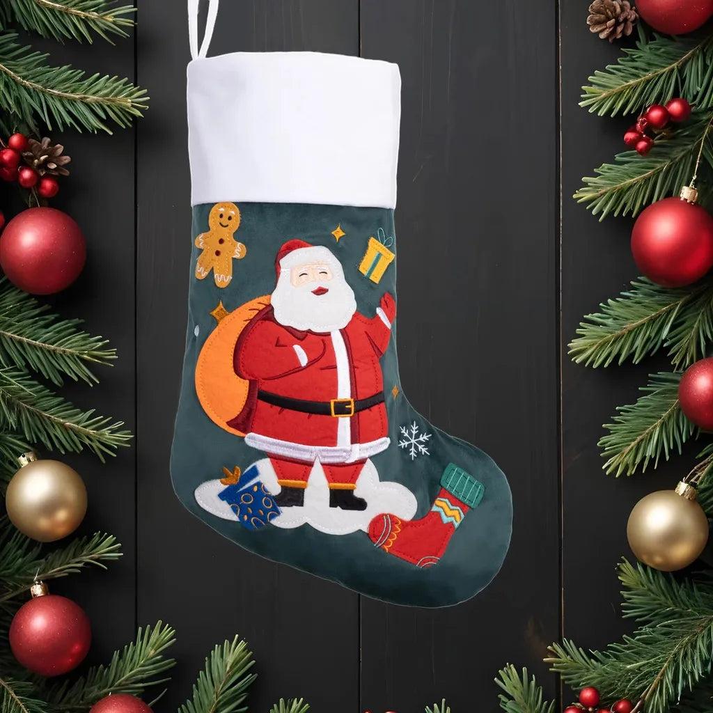 Classic Christmas Stocking Collection – Embroidered Flannelette Designs