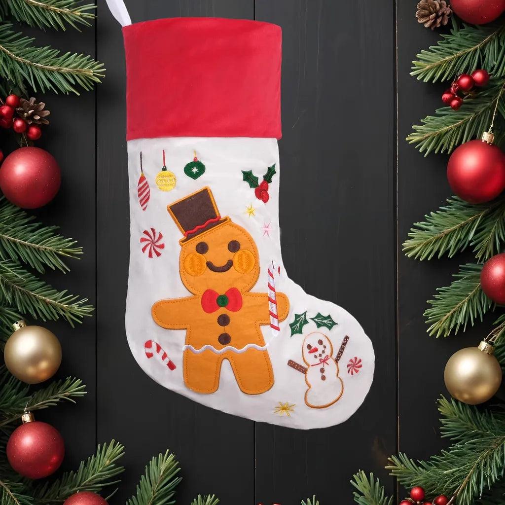 Classic Christmas Stocking Collection – Embroidered Flannelette Designs