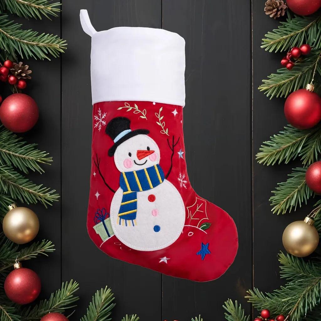 Classic Christmas Stocking Collection – Embroidered Flannelette Designs