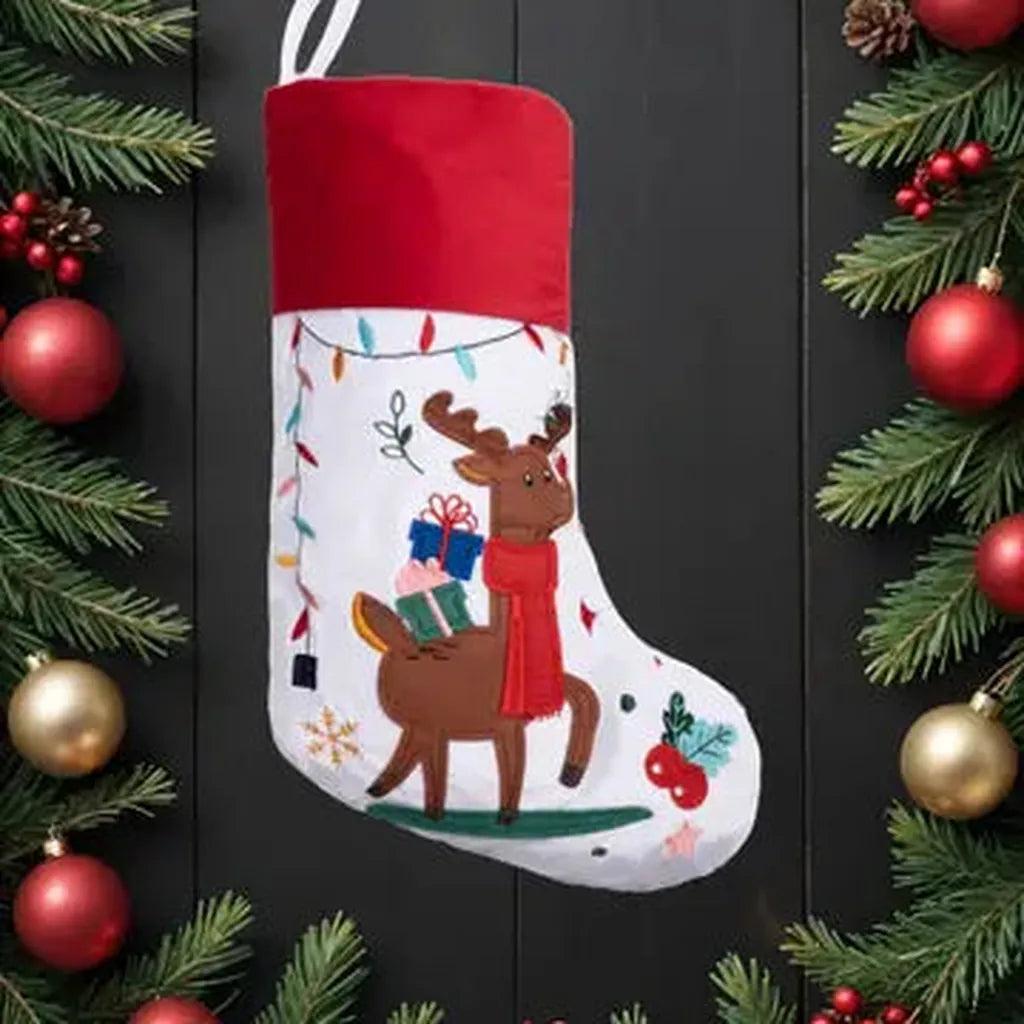 Classic Christmas Stocking Collection – Embroidered Flannelette Designs
