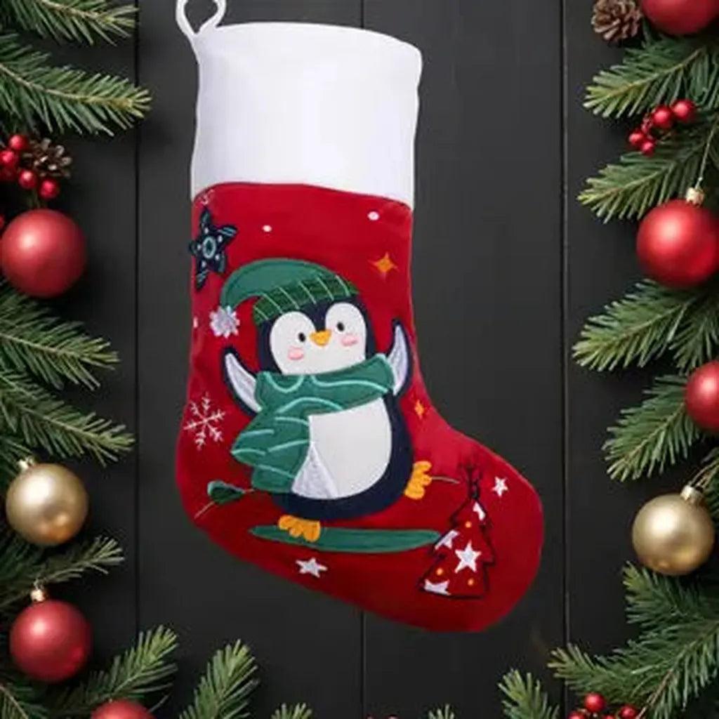 Classic Christmas Stocking Collection – Embroidered Flannelette Designs