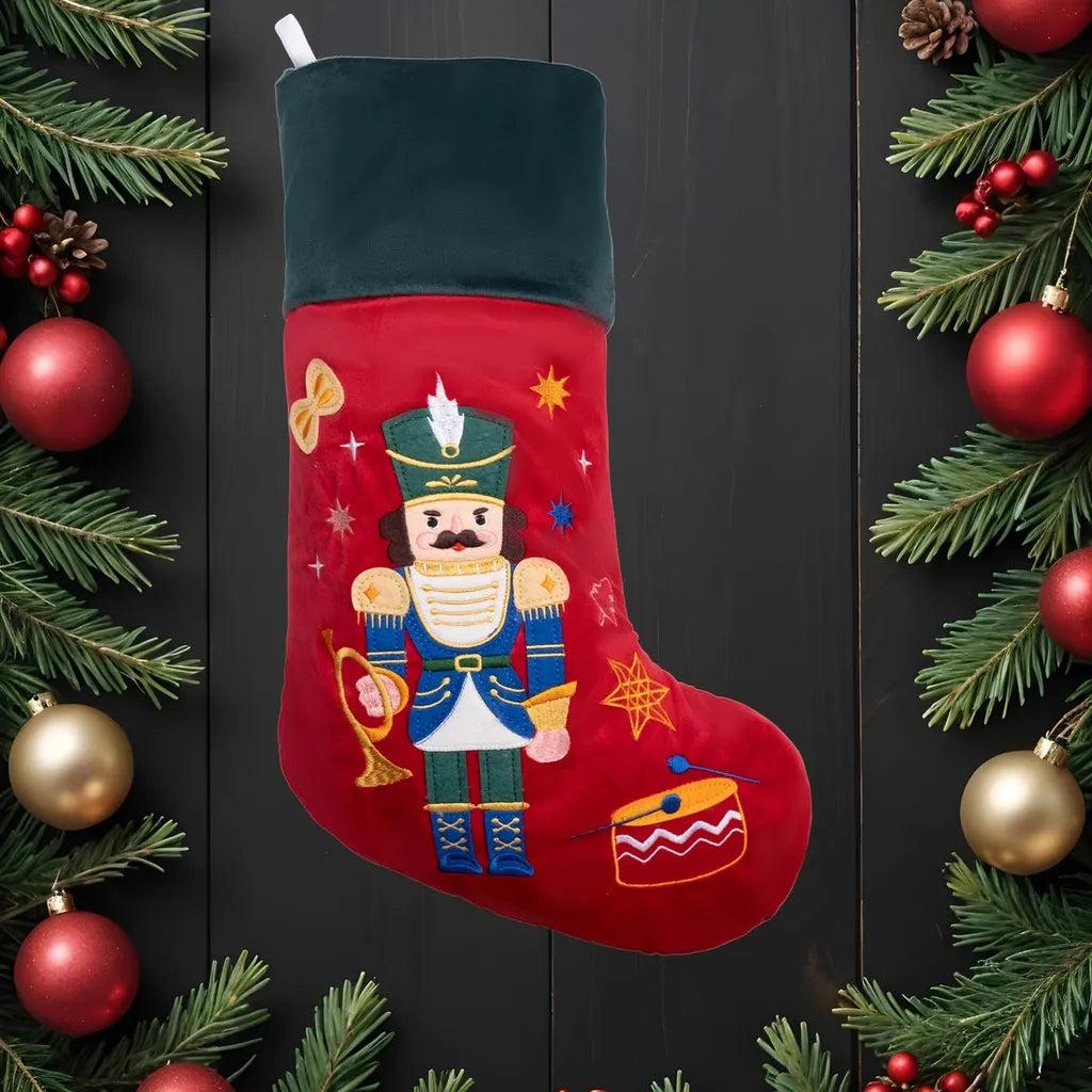 Classic Christmas Stocking Collection – Embroidered Flannelette Designs