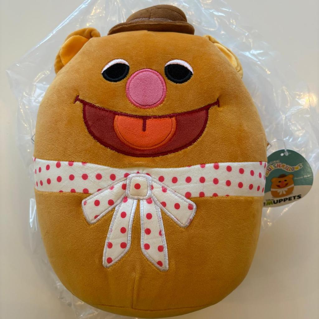 Fozzie Bear Squishmallow – The Muppets 10-Inch Plush Toy