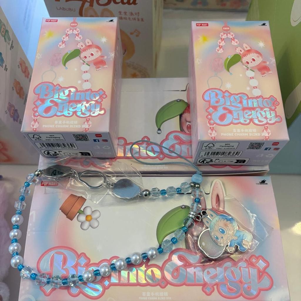 Labubu Big Into Energy Phone Charm Pendant – Choose Your Character (Guaranteed Sealed Blind Box)