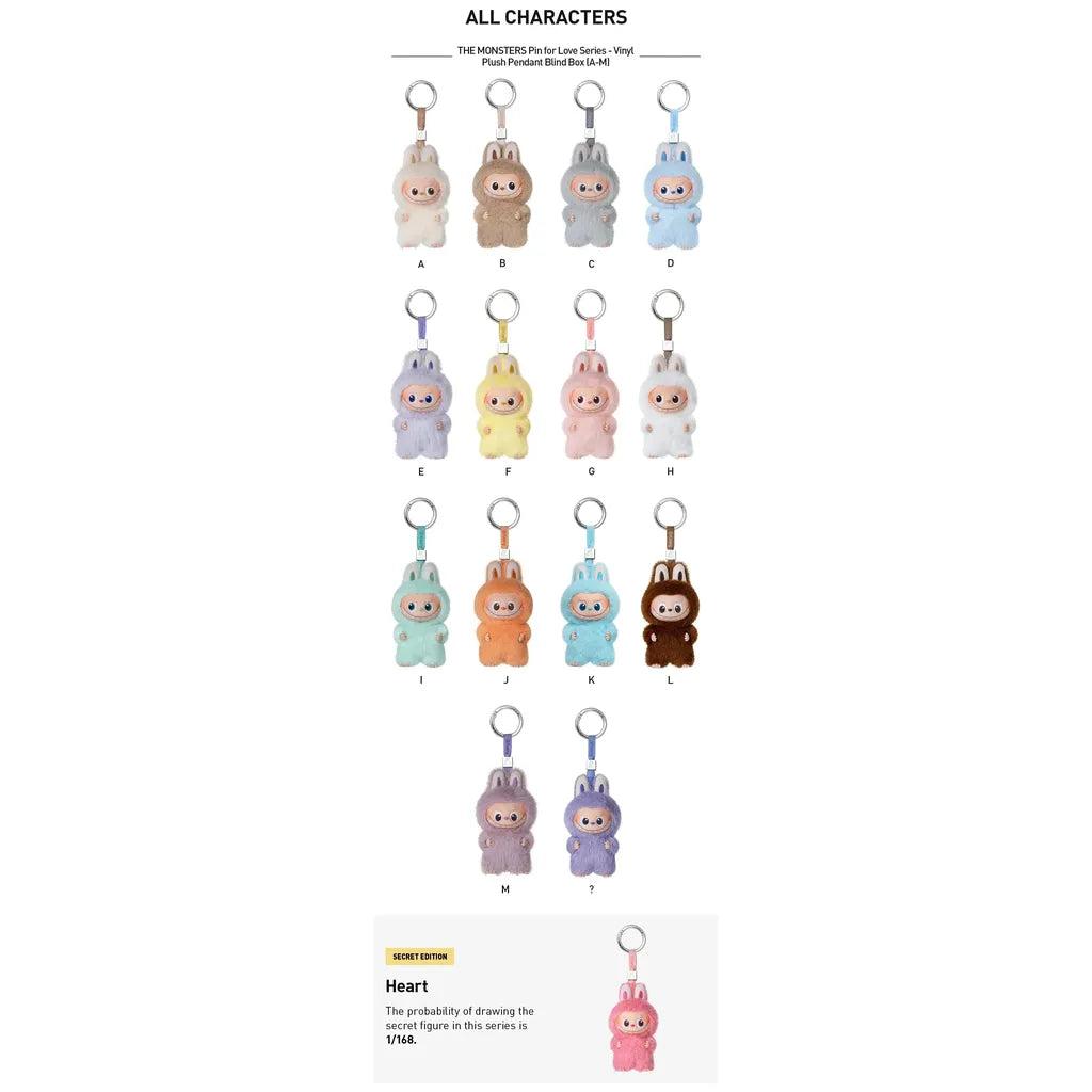 Labubu Pin For Love A–M – Choose Your Character (Guaranteed Sealed Box)