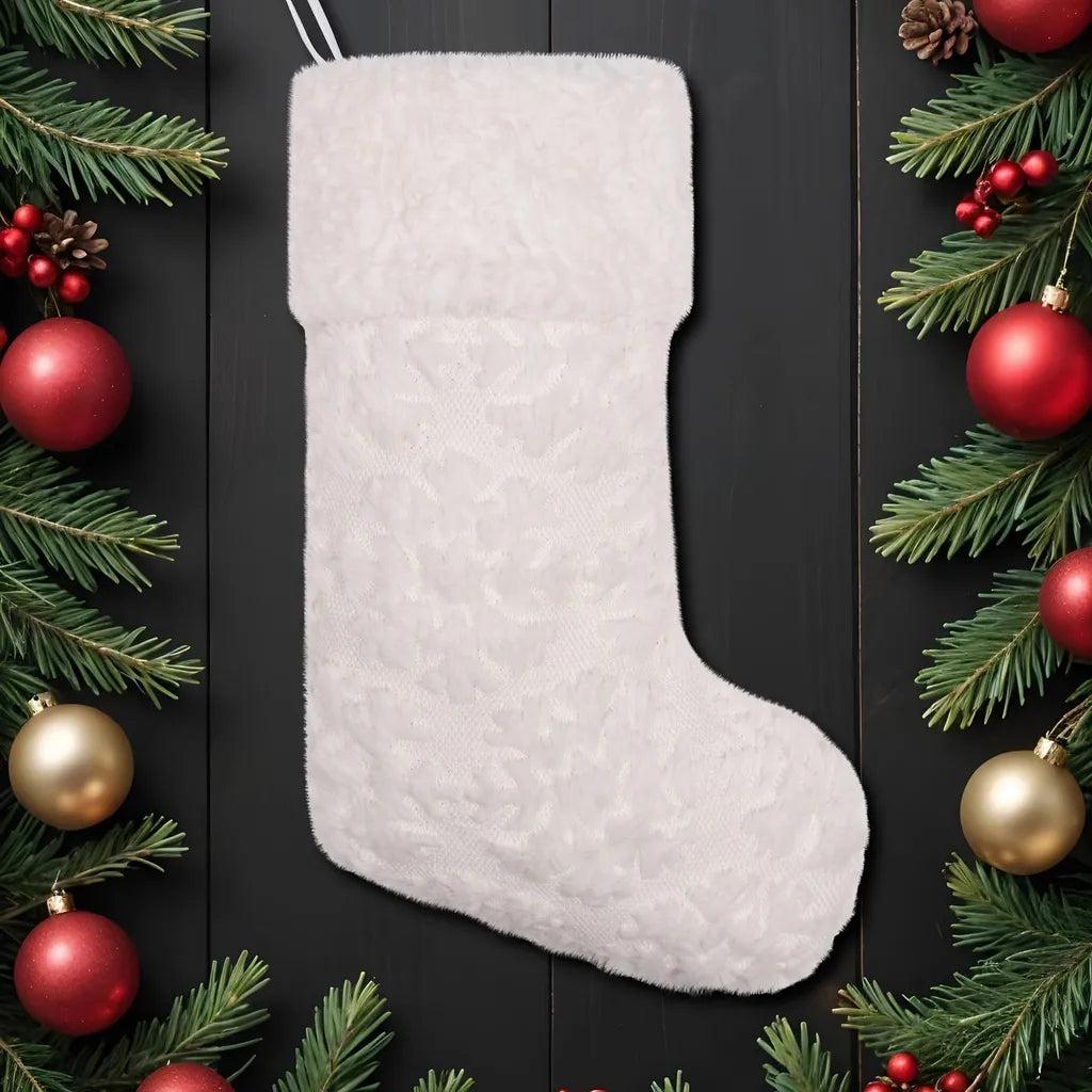 Luxury Bouclé Sequin Christmas Stocking Collection