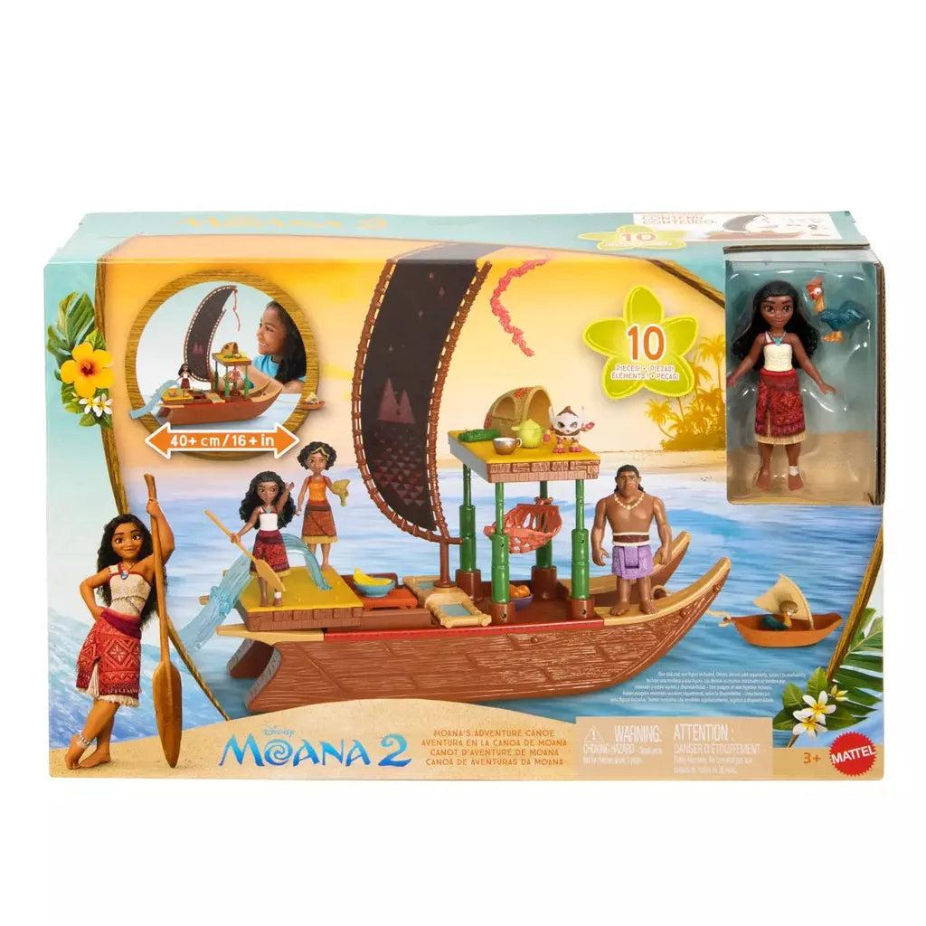 Moana’s Adventure Canoe Play Set – Disney Moana 2 Wayfinding Toy Set