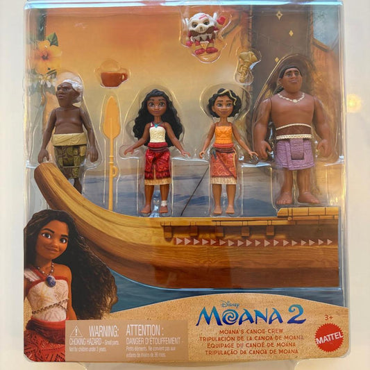 Moana’s Boat Crew Play Set – Disney Moana 2 Adventure Figure Set