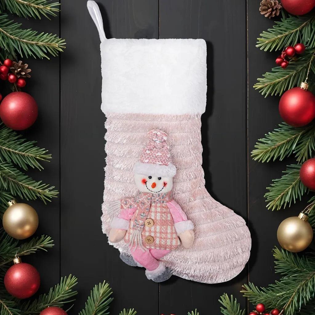 Pink Glitter Stocking Collection – Luxury Embroidered Christmas Designs