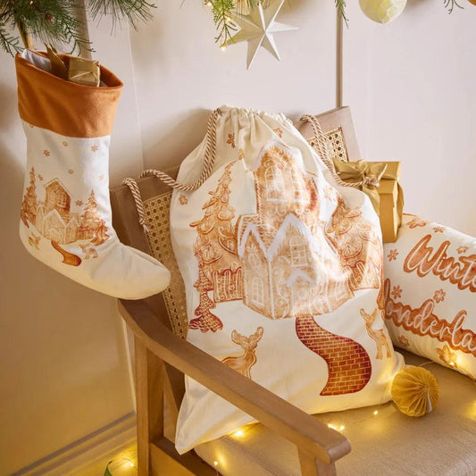 Traditional Stocking & Sack Collection – Printed Velvet Christmas Sets with Personalisation