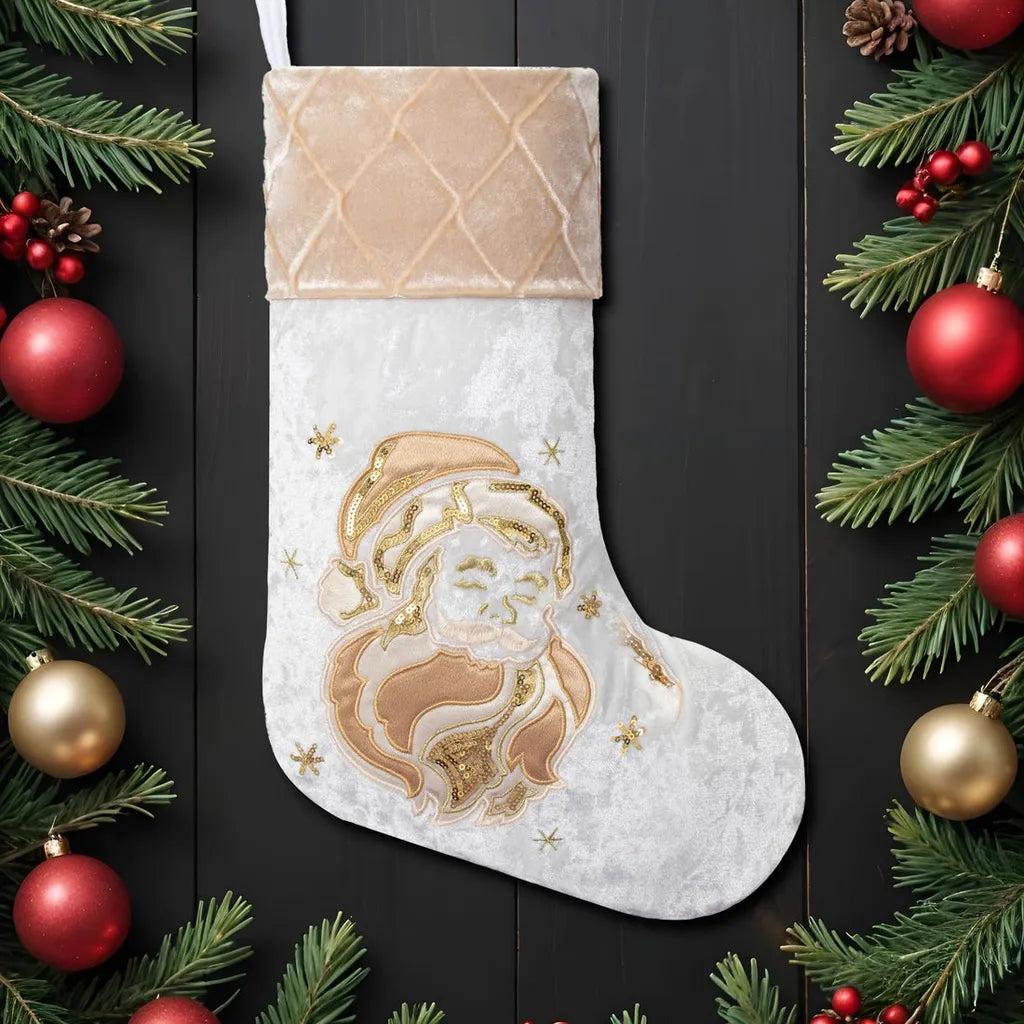 Velvet Stocking Collection - Embroidered Christmas Stockings with Personalisation