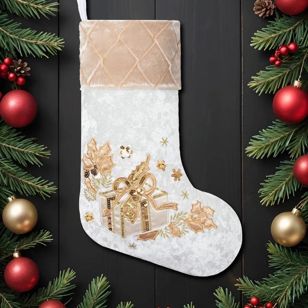Velvet Stocking Collection - Embroidered Christmas Stockings with Personalisation