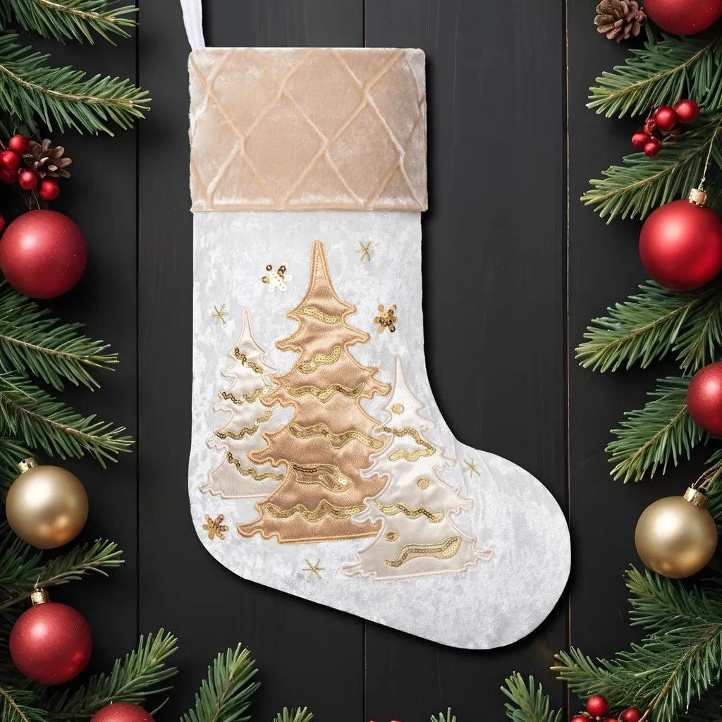 Velvet Stocking Collection - Embroidered Christmas Stockings with Personalisation