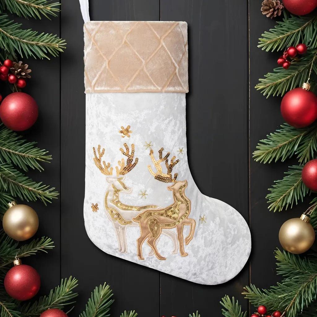 Velvet Stocking Collection - Embroidered Christmas Stockings with Personalisation